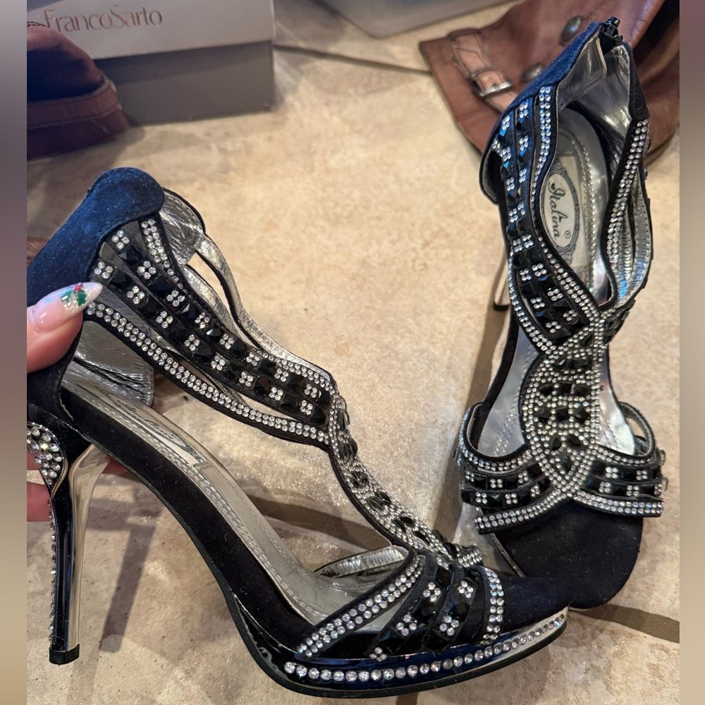 Italina Rhinestone heels - Picture 3 of 10